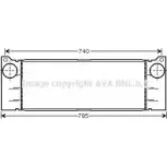 Интеркулер AVA QUALITY COOLING C4 V6K 2024842 MSA4473 4045385188031