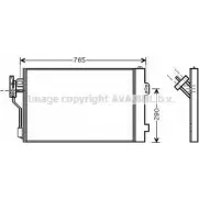 Радиатор кондиционера AVA QUALITY COOLING MSA5352D 2024867 4045385205585 NF OUN