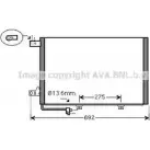 Радиатор кондиционера AVA QUALITY COOLING MSA5578D 4045385209217 4 2MHX 2024879