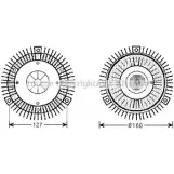 Вискомуфта AVA QUALITY COOLING 2 6XXT MSC423 Mercedes Vario (512D) 1 Кабина с шасси 4.3 615 D. 616 D (6621. 6622. 6623) 156 л.с. 1998 – 2024 4045385050901