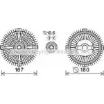 Вискомуфта AVA QUALITY COOLING 6RDV8 MSC548 15AE D 2024952