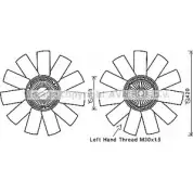 Вентилятор радиатора двигателя AVA QUALITY COOLING MSC655 D59B 3LO 2024954 F98SH