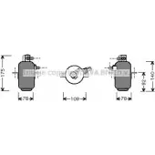 Осушитель кондиционера AVA QUALITY COOLING 2024964 4045385048168 MSD081 3II BJ