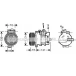 Компрессор кондиционера AVA QUALITY COOLING P6DDZ2 1 MSK401 4045385089413 2025009