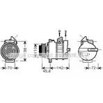 Компрессор кондиционера AVA QUALITY COOLING MSK438 L4 ZYL2 TE2FY 2025022