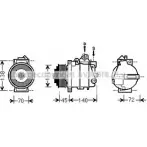 Компрессор кондиционера AVA QUALITY COOLING P33PIC MSK561 Mercedes C-Class (W204) 3 Седан 2.1 C 220 CDI (2008) 170 л.с. 2007 – 2008 AKRY E