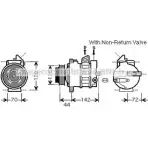 Компрессор кондиционера AVA QUALITY COOLING B2I US 4045385178162 MSK573 2025037