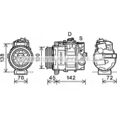 Компрессор кондиционера AVA QUALITY COOLING MSK613 2025051 4045385193226 L1 CGRHR