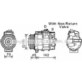 Компрессор кондиционера AVA QUALITY COOLING Mercedes S-Class (W222) 4 Седан 4.7 S 500 4 matic (2285. 2285) 455 л.с. 2013 – 2024 MSK637 0XVEC5V D7YW 0S9