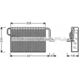 Испаритель кондиционера AVA QUALITY COOLING Mercedes C-Class (W203) 2 Седан 3.0 C 30 CDI AMG (2018) 231 л.с. 2003 – 2007 0WTNE MSV329 F 50YP