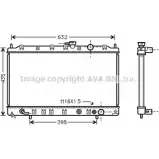 Радиатор охлаждения двигателя AVA QUALITY COOLING 4045385029297 L7D8 Z0 MT2081 Mitsubishi Space Wagon 3 (N3, N4) 1991 – 2000
