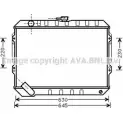 Радиатор охлаждения двигателя AVA QUALITY COOLING Mitsubishi Pajero 2 (V20) 1990 – 2001 K7 53WDW MT2088 4045385029365