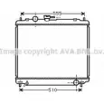 Радиатор охлаждения двигателя AVA QUALITY COOLING 4045385029464 Mitsubishi Pajero 2 (V3, V2, V4) Внедорожник 2.8 D 140 л.с. 1993 – 1999 MT2109 8 SPW01X