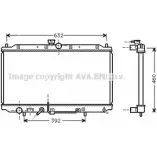 Радиатор охлаждения двигателя AVA QUALITY COOLING Mitsubishi Carisma 4045385029495 9CR2G 9Z MT2112