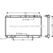 Радиатор охлаждения двигателя AVA QUALITY COOLING 4045385029525 A3OX GP MT2116 Volvo S40 1 (644) Седан 1.9 TD 90 л.с. 1995 – 1999