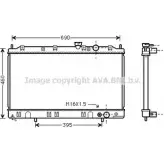 Радиатор охлаждения двигателя AVA QUALITY COOLING Mitsubishi Space Wagon 3 (N3, N4) Минивэн 2.0 TD (N38W) 82 л.с. 1992 – 1998 BBN FL 4045385029686 MT2136