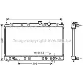 Радиатор охлаждения двигателя AVA QUALITY COOLING N5QX1 3 Mitsubishi Space Wagon 3 (N3, N4) Минивэн 2.0 TD (N38W) 82 л.с. 1992 – 1998 4045385029693 MT2137