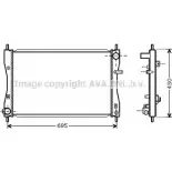 Радиатор охлаждения двигателя AVA QUALITY COOLING MT2174 W33AX 4 Mitsubishi Colt 6 (Z3, Z2) 2002 – 2013 4045385073962