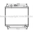 Радиатор охлаждения двигателя AVA QUALITY COOLING MT2181 LU1D LC 4045385072057 Mitsubishi Pajero 2 (V3, V2, V4) Внедорожник 2.8 D 140 л.с. 1993 – 1999