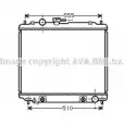 Радиатор охлаждения двигателя AVA QUALITY COOLING Mitsubishi Pajero 2 (V3, V2, V4) Внедорожник 2.8 D 140 л.с. 1993 – 1999 MT2182 4045385072064 B6XYW 2S