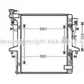 Радиатор охлаждения двигателя AVA QUALITY COOLING B HP89 4045385156399 MT2205 Mitsubishi L200 4 (KB4T) Пикап 2.5 DI D (KA4T) 167 л.с. 2007 – 2015