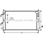 Радиатор охлаждения двигателя AVA QUALITY COOLING 2025290 U9 Y0T MT2240 4045385182466