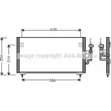 Радиатор кондиционера AVA QUALITY COOLING Mitsubishi Galant 8 (EA2W) Универсал 4045385012688 7G IQID MT5106