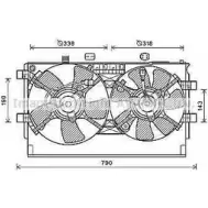 Вентилятор радиатора AVA QUALITY COOLING Mitsubishi Lancer 10 (CZ4A) Седан 2.0 EVO x FQ360 (CZ4A) 359 л.с. 2008 – 2015 QHS7 3M MT7529 4045385200047