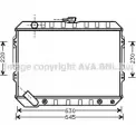 Радиатор охлаждения двигателя AVA QUALITY COOLING 4045385189076 FQU0 A Mitsubishi Pajero 2 (V20) 1990 – 2001 MTA2089