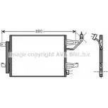 Радиатор кондиционера AVA QUALITY COOLING 4045385209132 7P6L 8G 2025387 MTA5177D