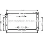 Радиатор охлаждения двигателя AVA QUALITY COOLING MZ2072 4045385030446 0 JN08V4 2025492