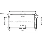 Радиатор охлаждения двигателя AVA QUALITY COOLING MZ2074 4045385030460 OS3SR IM 2025494