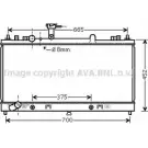 Радиатор охлаждения двигателя AVA QUALITY COOLING Mazda ZBZ6C2P MZ2225 S9H E0Q