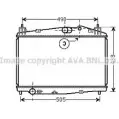 Радиатор охлаждения двигателя AVA QUALITY COOLING 38ON9 R Mazda 2 (DE) 3 Хэтчбек 1.4 MZR CD 68 л.с. 2008 – 2015 4045385158201 MZ2229