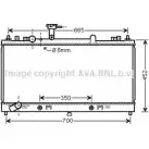Радиатор охлаждения двигателя AVA QUALITY COOLING MZ2230 TO1K83 Mazda L4HHK GO