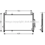 Радиатор кондиционера AVA QUALITY COOLING UO 27Z MZ5104 2025608 4045385012831