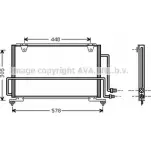 Радиатор кондиционера AVA QUALITY COOLING MZ5108 Mazda MX-3 UUG0 OG1 4045385012879