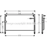 Радиатор кондиционера AVA QUALITY COOLING 4045385012923 MZ5118 2025617 6MUTO C