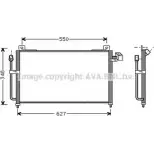 Радиатор кондиционера AVA QUALITY COOLING P 2RH35 4045385013036 MZ5141 2025628