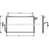 Радиатор кондиционера AVA QUALITY COOLING Mazda 323 (BJ) 6 Седан 2.0 (SP20) 133 л.с. 2000 – 2004 MZ5147 9 DHM27 4045385013067