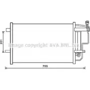 Радиатор кондиционера AVA QUALITY COOLING MZ5242D ER DKQ2T Mazda 3 (BL) 2 Седан 4045385208760