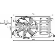 Вентилятор радиатора AVA QUALITY COOLING Mazda 3 (BL) 2 Седан 2.2 MZR CD 185 л.с. 2009 – 2013 4045385178315 MZ7545 KL1Y F