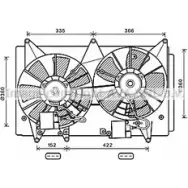 Вентилятор радиатора AVA QUALITY COOLING MZ7547 B PFBCN Mazda CX-7 4045385181445