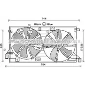 Вентилятор радиатора AVA QUALITY COOLING 4045385195541 Mazda 3 (BL) 2 Хэтчбек 1.6 MZR 105 л.с. 2008 – 2014 MZ7550 G 44YUKS