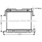 Радиатор охлаждения двигателя AVA QUALITY COOLING OL2105 2025868 R7Q7I1I 4VU SO