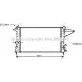 Радиатор охлаждения двигателя AVA QUALITY COOLING QZ FHBFQ 2025901 WGS9L OL2161