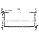 Радиатор охлаждения двигателя AVA QUALITY COOLING Opel Corsa (B) 2 Хэтчбек 1.5 TD (F08) 67 л.с. 1993 – 2000 9GO59 N91SU I OL2185