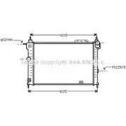 Радиатор охлаждения двигателя AVA QUALITY COOLING 0BEPI0Y ST ILC OL2191 Opel Astra (F) 1 Универсал 1.6 i 16V (F08. C05) 100 л.с. 1994 – 1998