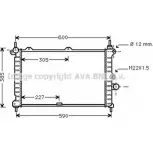 Радиатор охлаждения двигателя AVA QUALITY COOLING OL2266 6A8 NXRV 4045385033225 Opel Astra (F) 1 Хэтчбек 1.7 TDS (F08) 82 л.с. 1991 – 1998