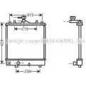 Радиатор охлаждения двигателя AVA QUALITY COOLING Opel Agila (A) 1 2000 – 2007 DBN4LTP 43B 6V OL2330